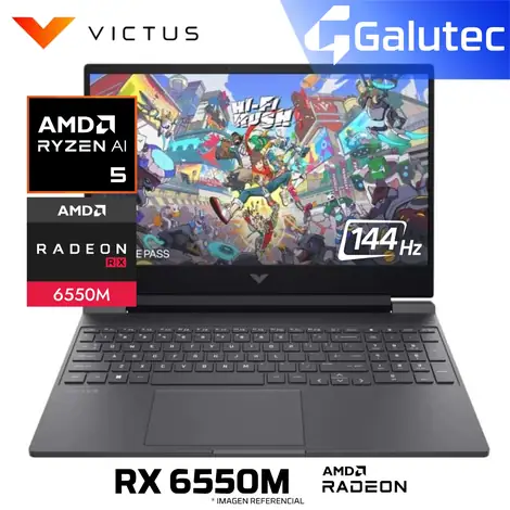 HP VICTUS 15-FB2063 GAMING RYZEN 5 7535HS RX 6550M